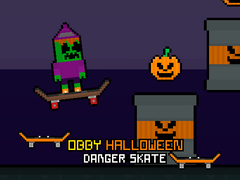 Spil Obby Halloween Danger Skate