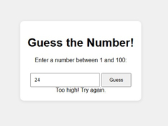 Spil Number Guessing Game