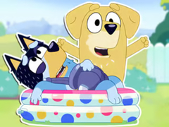 Spil Jigsaw Puzzle: Bluey Dad Baby