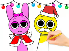 Spil Coloring Book: Sprunki Christmas