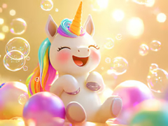 Spil Jigsaw Puzzle: Unicorn Bubble Fun
