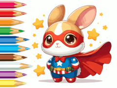 Spil Coloring Book: Super Rabbit