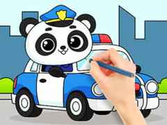 Spil Coloring Book: Police Panda