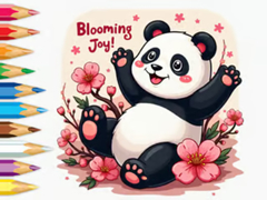 Spil Coloring Book: Little Panda Cherry Blossoms