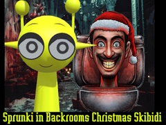Spil Sprunki in Backrooms Christmas Skibidi 