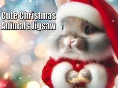 Spil Cute Christmas Animals Jigsaw