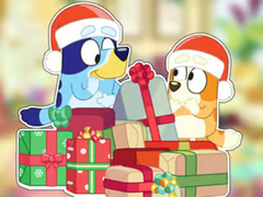 Spil Jigsaw Puzzle: Bluey Christmas Unboxing