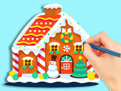 Spil Coloring Book: Gingerbread Hut