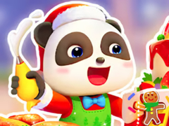 Spil Jigsaw Puzzle: Baby Panda Christmas Chef