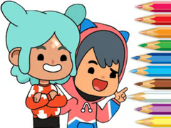 Spil Coloring Book: Toca Boca Friends
