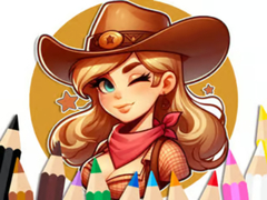 Spil Coloring Book: Cowgirl