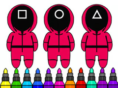Spil Coloring Book: Squid Game Mask