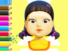 Spil Coloring Book: Squid Game Doll