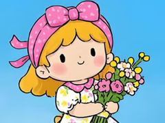 Spil Jigsaw Puzzle: Little Flower Girl
