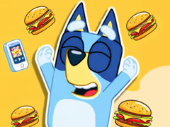 Spil Jigsaw Puzzle: Burger Dog Bluey