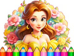 Spil Coloring Book: Flower Dress Up