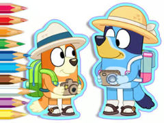 Spil Coloring Book: Bluey Camping