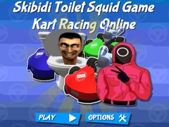 Spil Skibidi Toilet Squid Game Kart Racing Online
