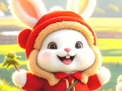 Spil Jigsaw Puzzle: Hiking Bunny