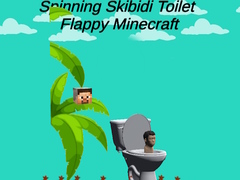 Spil Spinning Skibidi Toilet Flappy Minecraft