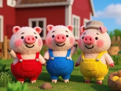 Spil Find The Differences: The 3 Little Pigs