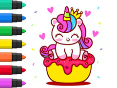 Spil Coloring Book: Unicorn Cupcake