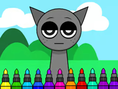 Spil Coloring Book: Sprunki Incredibox Gray