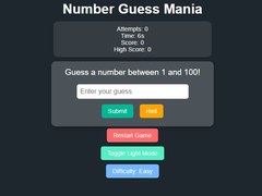 Spil Number Guess Mania