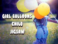 Spil Girl Balloons Child Jigsaw