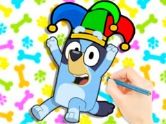 Spil Coloring Book: Clown Bluey