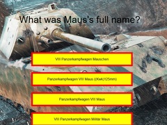 Spil Tank Quiz: Maus