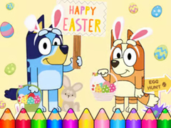 Spil Coloring Book: Bluey Happy Easter
