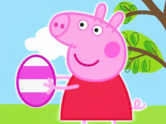 Spil Jigsaw Puzzle: Peppa Pig Easter Eggs