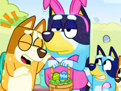 Spil Jigsaw Puzzle: Bluey Easter Dress Up