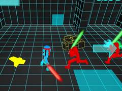 Spil Stickman Neon Sword Fighting