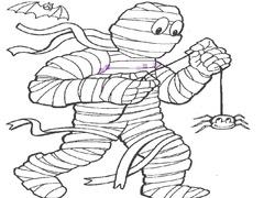 Spil Mummy Coloring Book