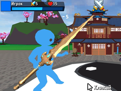 Spil Obby Stickman  On Swords