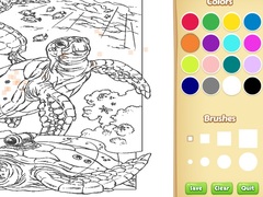 Spil Sea Animal Coloring Book