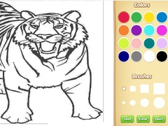Spil Tiger Coloring Book