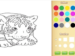 Spil Baby Tiger Coloring Book