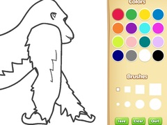 Spil Gorilla Coloring Book for Kids