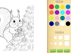 Spil Christmas Animal Coloring Book for Kids