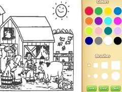 Spil Farm Coloring Book For Kids
