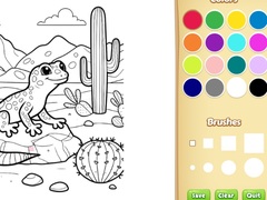 Spil Desert Animals Coloring Book for Kids