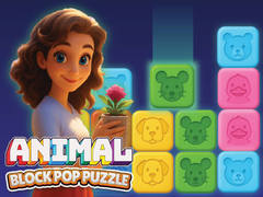 Spil Animal Block Pop Puzzle