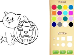 Spil Halloween Coloring Book