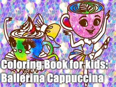 Spil Coloring Book for kids: Ballerina Cappuccina 
