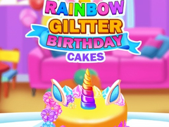 Spil Rainbow Glitter Birthday Cakes