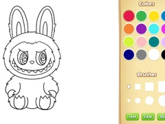 Spil Labubu Coloring Book