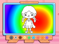 Spil Coloring Book: Toca Boca Girl